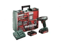 Metabo Akku-Bohrschrauber BS 18 Set, 2x 2.0 Ah
