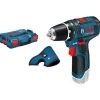 Bosch Professional Akku-Bohrschrauber GSR 12V-15 + L-Boxx Clic&go Solo -Multi Tools DE 216402098 xxl