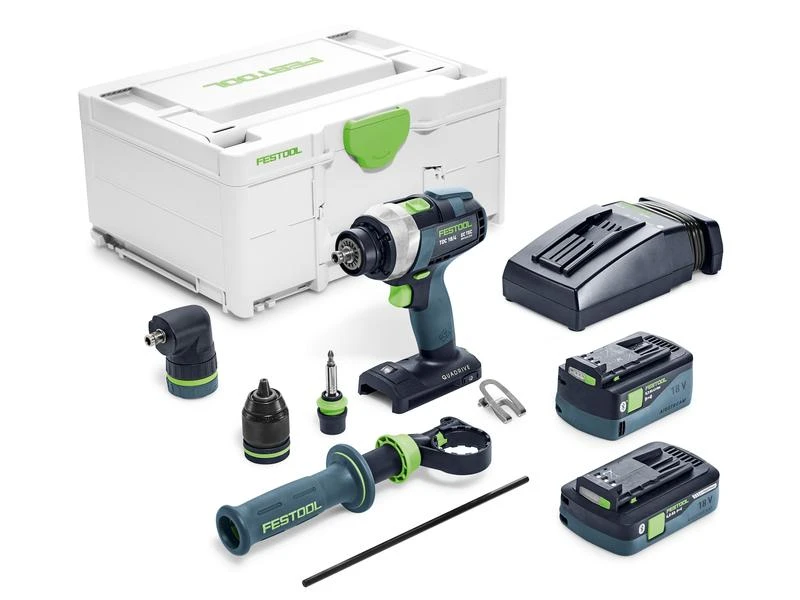 FESTOOL Akku-Bohrschrauber QUADRIVE TDC 18/4 I Set, Winkelvorsatz 3 FESTOOL Akku-Bohrschrauber QUADRIVE TDC 18/4 I Set, Winkelvorsatz