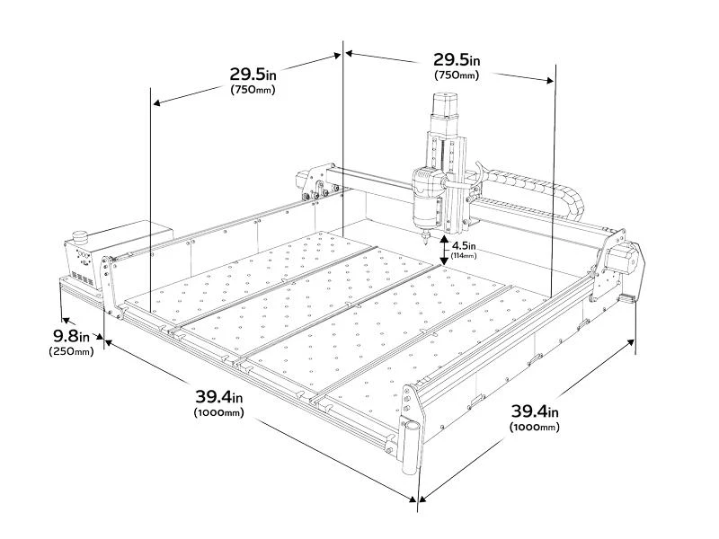 Inventables Fräsmaschine X-Carve V2 1000 mm Bausatz 5 Inventables Fräsmaschine X-Carve V2 1000 mm Bausatz – Bild 4