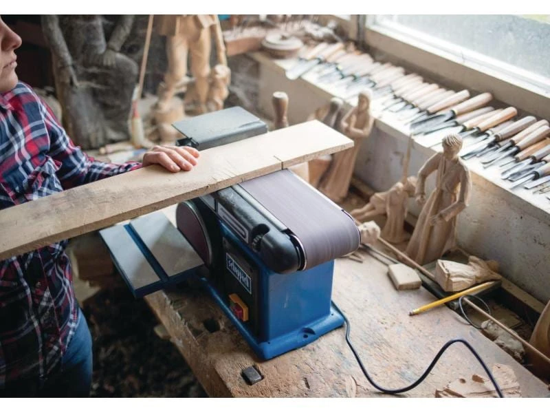 Scheppach Band-Tellerschleifer BTS800 6 Scheppach Band-Tellerschleifer BTS800 – Bild 4