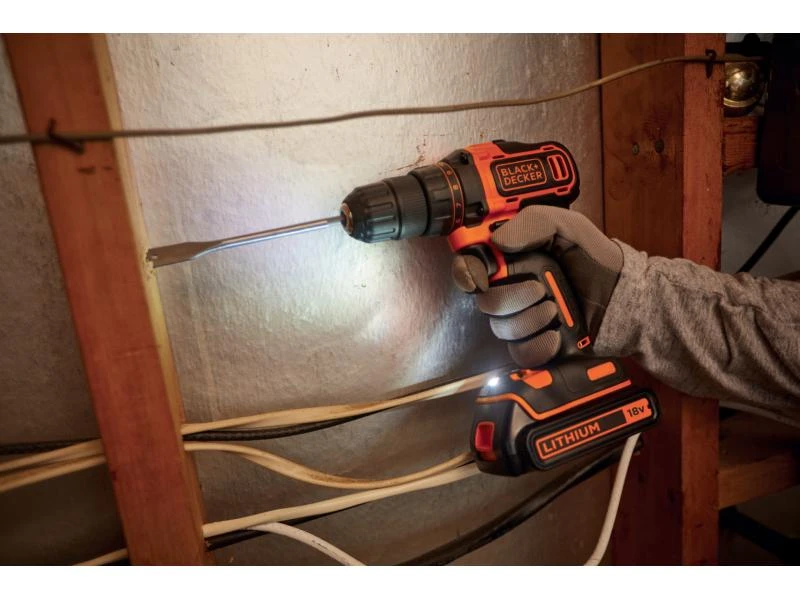 BLACK+DECKER Akku-Bohrschrauber BDCDD186K Kit 7 BLACK+DECKER Akku-Bohrschrauber BDCDD186K Kit – Bild 5