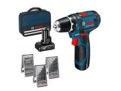 Bosch Professional Akku-Bohrschrauber GSR 12V-15 Kit 1x 4.0 Ah + 1x 2.0 Ah
